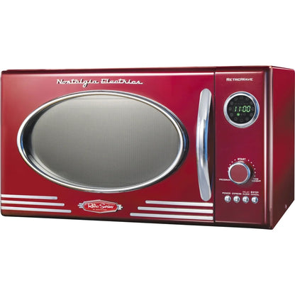 Nostalgia Retro 0.9 Cu. ft. 800-Watt Countertop Microwave Oven, Aqua