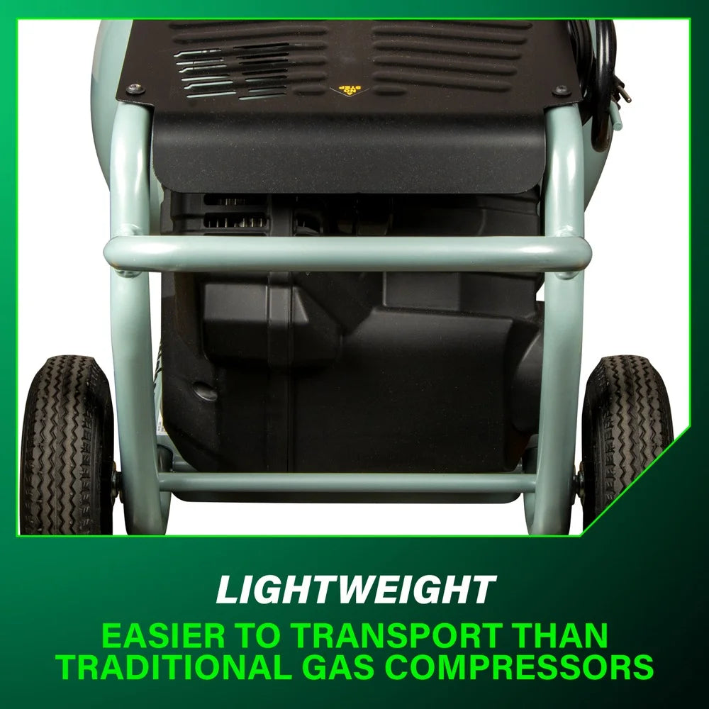 Metabo HPT Air Compressor, THE TANK, 8-Gallon Trolley Air Compressor, 225 PSI, Versatile for Use with Framing, Siding, Finish, or Roofing Nailers, Easy Mobility with Rubber Tires, EC1315S