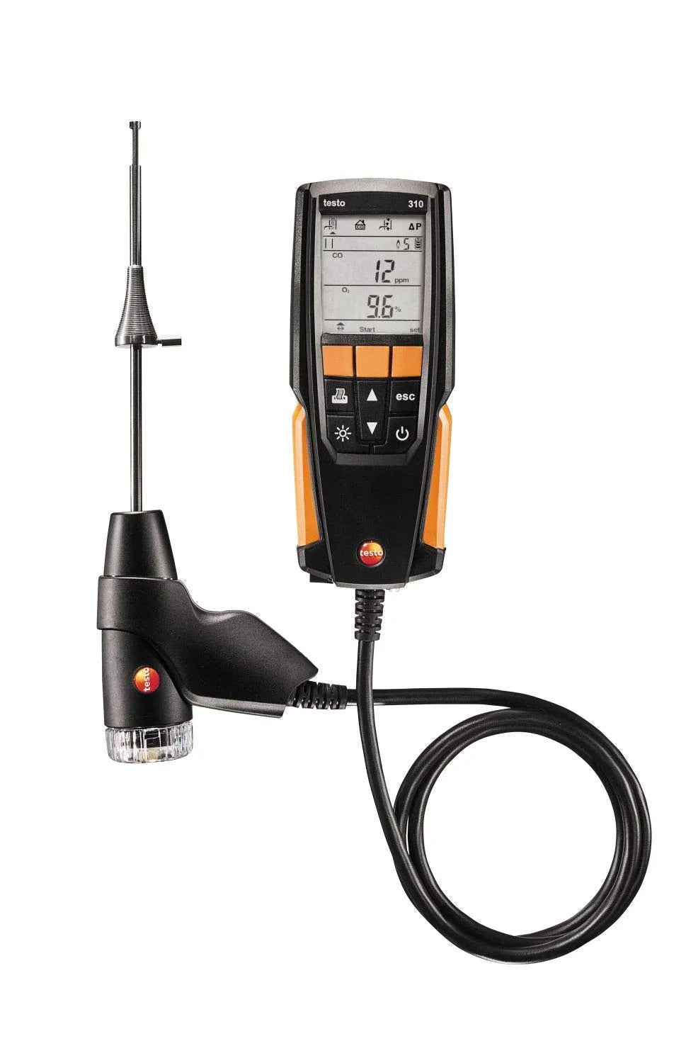 testo 310 I Residential Combustion Analyzer Kit I Flue Gas Detector Set for Heating Systems No App Connection Standard Set