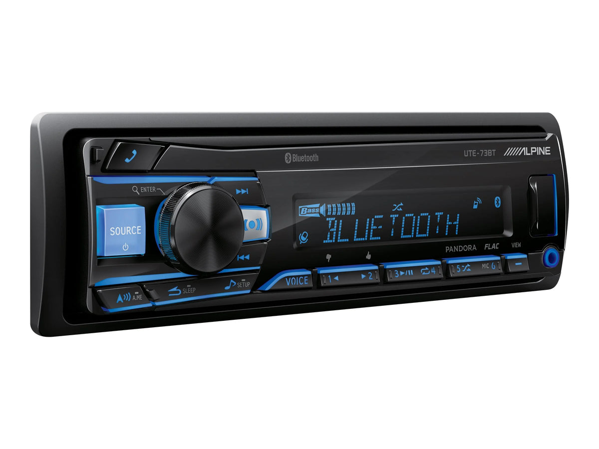 Alpine UTE-73BT - Car - digital receiver - in-dash - Single-DIN