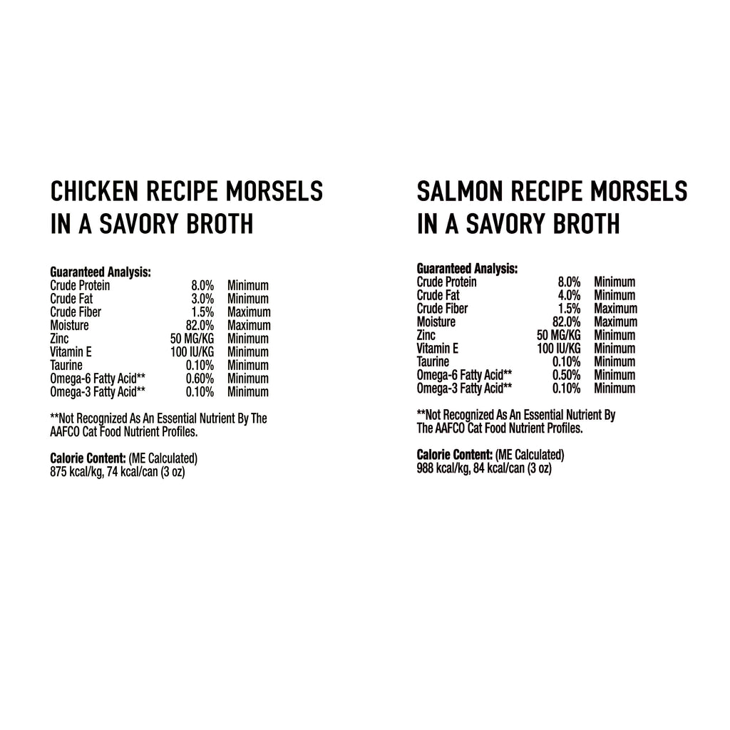 Kirkland Signature Chunks in Gravy, Canned Cat Food Variety Pack, 3 oz, 48-count