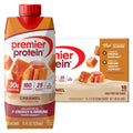 Premier 30g Protein PLUS Energy and Immune Support Shakes, Caramel, 11 fl oz, 18-pack