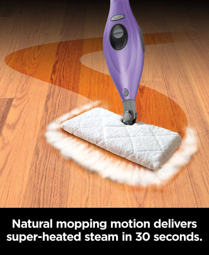 Shark S3501 Steam Pocket Mop, With 2 Washable Pads, Easy Maneuvering, Quick Drying, Soft-Grip Handle and Powerful Steam