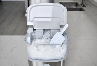Frigidaire, 33 Lbs. Nugget Ice Maker, Black Stainless Steel, EFIC228
