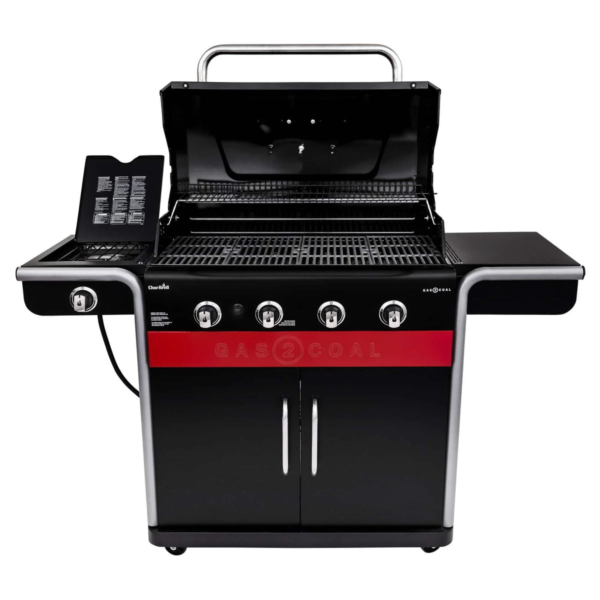 Gas2Coal 4-Burner LP Gas & Charcoal Outdoor Combination Grill