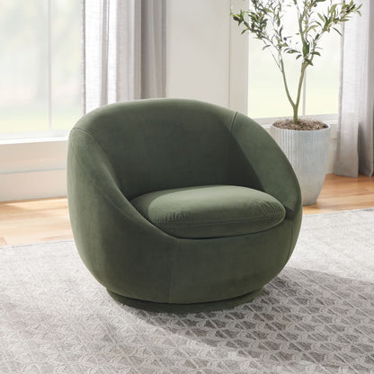 Better Homes & Gardens Mira Swivel Accent Chair, Cream Shearling