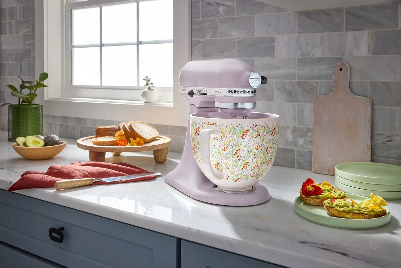 KitchenAid Artisan Series 5-Quart Tilt-Head Stand Mixer, Wildflower, KSM156CXWF