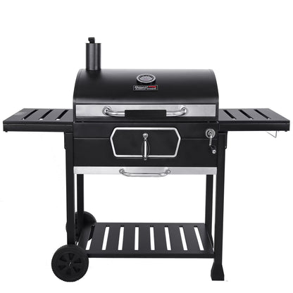 Royal Gourmet 30" CD2030AN Deluxe Charcoal Grill, BBQ Smoker Picnic Camping Patio Backyard Cooking, Black