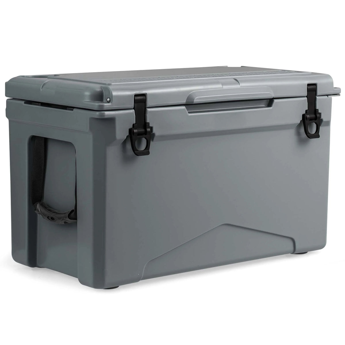 Costway 50 QT Rotomolded Cooler Portable Ice Chest Ice Retention for 5-7 Days Tan