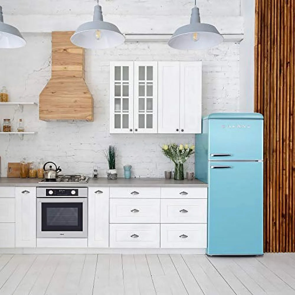 Galanz GLR10TBEEFR 10 Cf. Top Mount Refrigerator Retro Style