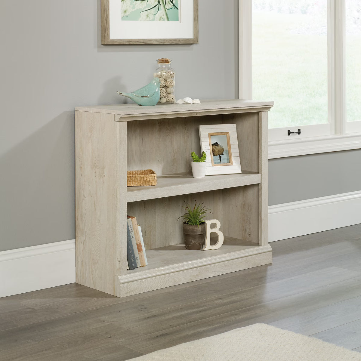 Sauder Select 2 Shelf Bookcase, Washington Cherry Finish