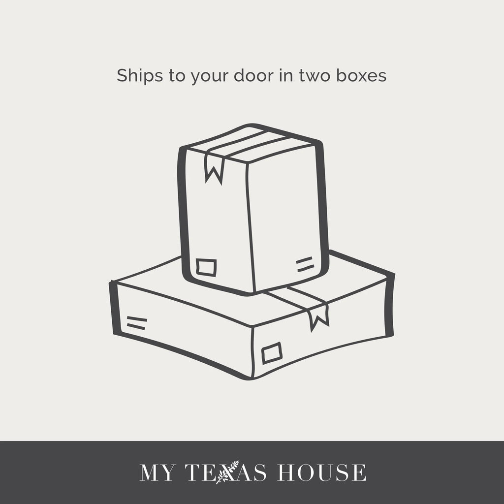 My Texas House Flynn Boucle Platform Bed, Queen, Cream