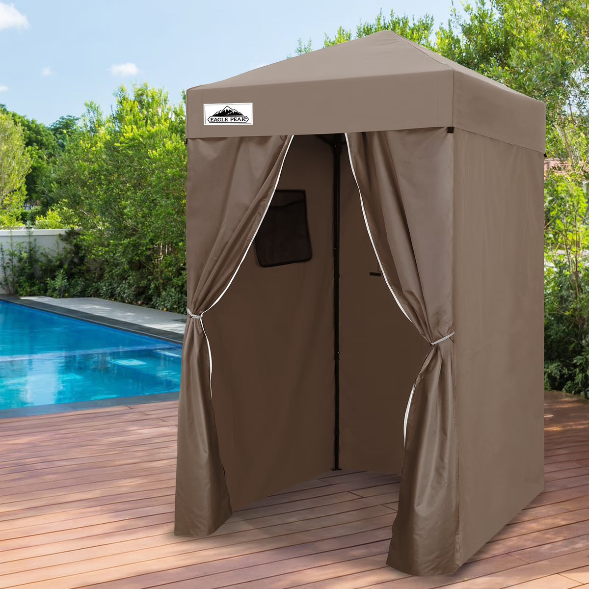 EAGLE PEAK Flex Ultra Compact 4 ft x 4 ft Pop-up Changing Room Canopy, Portable Privacy Cabana