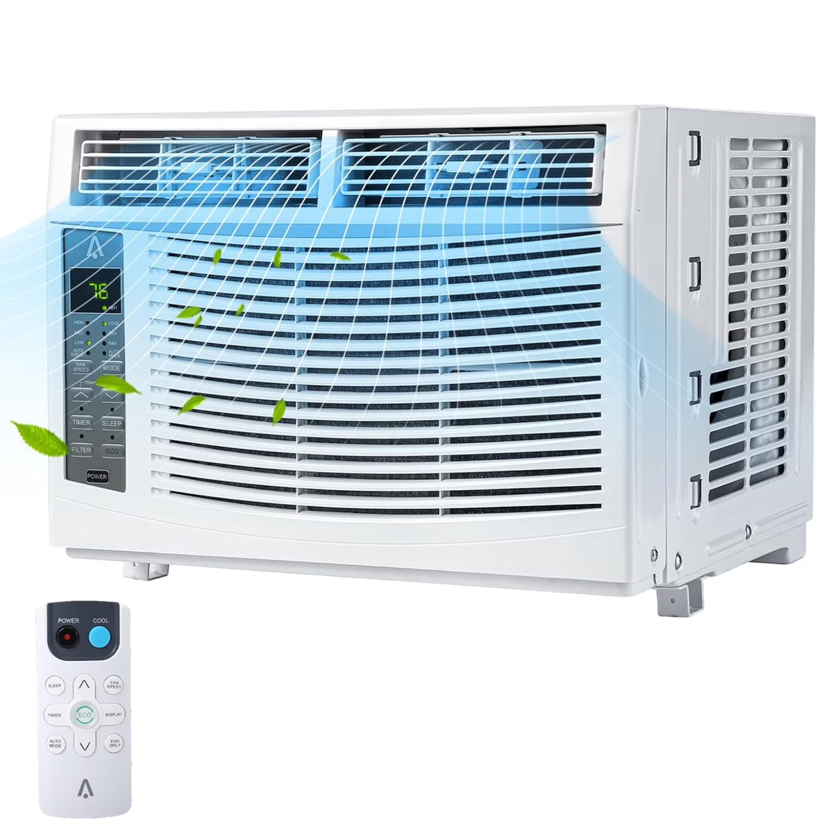 Garvee 5000 BTU Window Air Conditioner,Fast Cooling for Rooms up to 150 Sq. ft,Window Ac Unit with 7 Level Temperature Setting,White