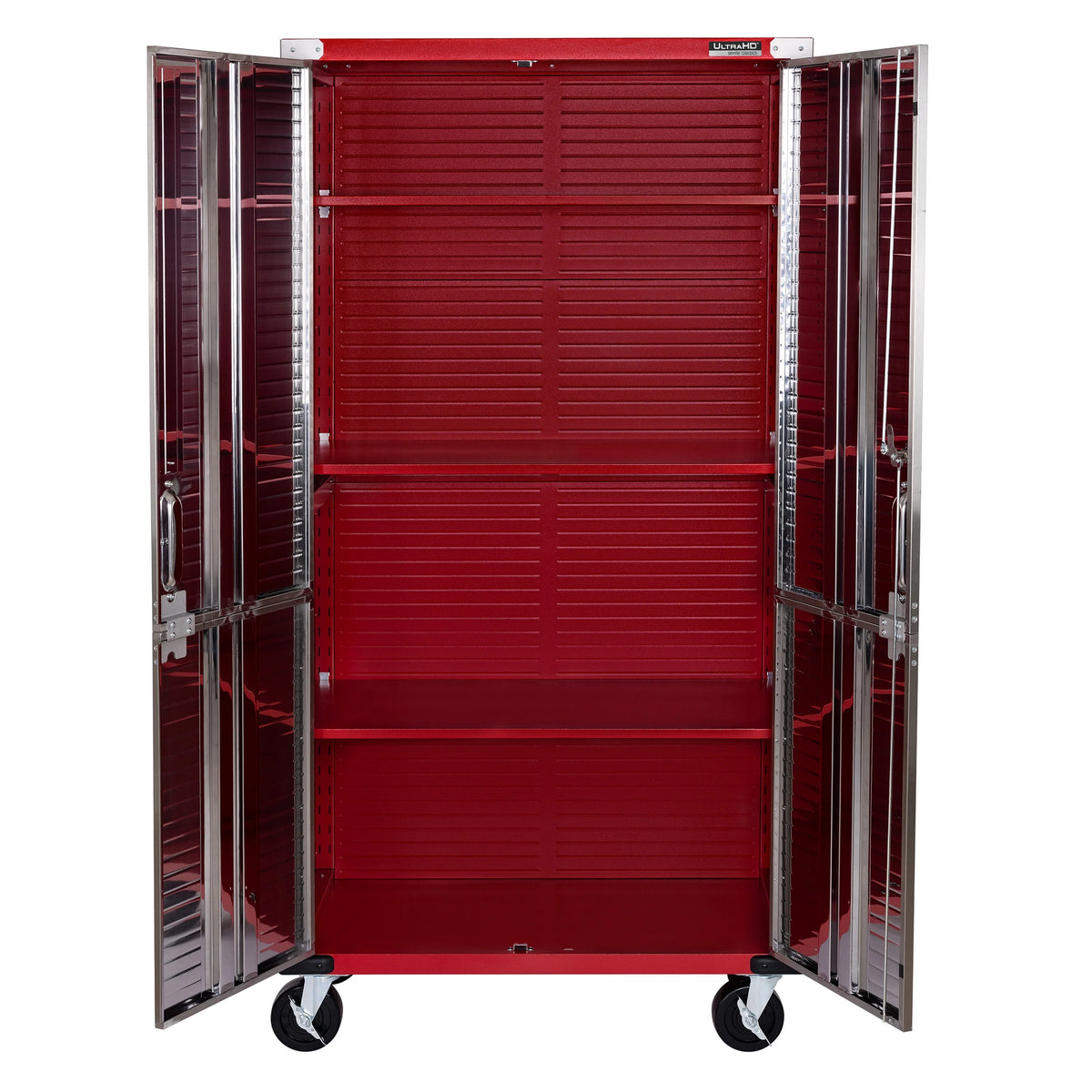 Seville Classics UltraHD Steel Body Lockable Storage Filing Cabinet Organizer Locker Shelving Unit 36" W x 18" D x 72" H, Granite