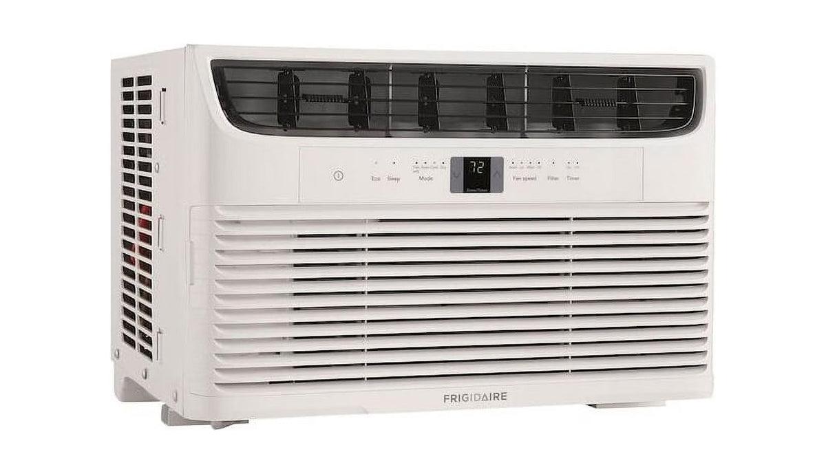 Frigidaire FFRA062WA1 19" Window-Mounted Air Conditioner with 6000 BTU Cooling Capacity; Sleep Modem; Programmable 24-Hour On/Off Timer and Remote Control in White