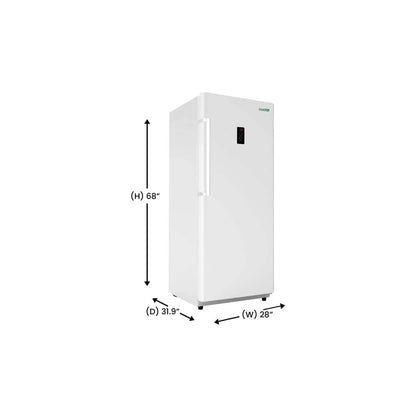Conserv 17 cu. ft Convertible Upright Freezer/Refrigerator in Stainless