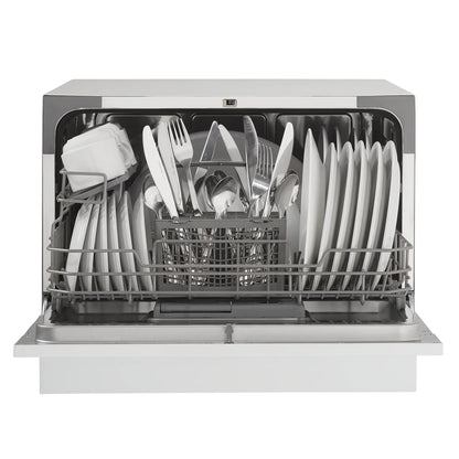 Danby 6 Place Setting Countertop Dishwasher in White (DDW621WDB)