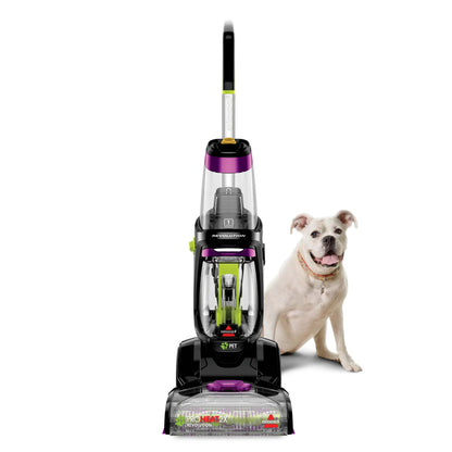 BISSELL ProHeat 2X Revolution Pet Pro Upright Deep Cleaner, for Carpets and Upholstery, TurboStrength Motor Technology, 3 Cleaning Modes, Heatwave Technology, 3586, Purple
