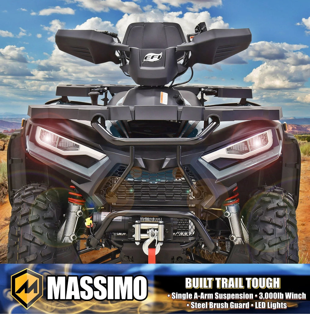 Massimo MSA450F Adult ATV Quad 352cc 25 HP 4 Stroke 4-Wheeler - Sand