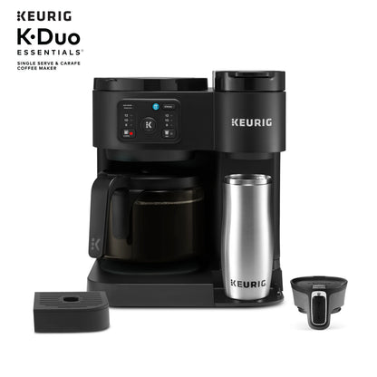 Keurig K-Duo Essentials, Hot & Iced Single-Serve K-Cup Pod Coffee Maker & Carafe,  Moonlight Grey