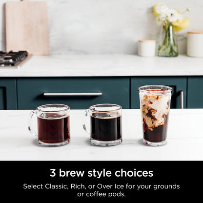 Ninja Drip Coffee Maker With K Cup Combo, DualBrew Pro Specialty Coffee System, Coffee Machine Compatible with K-Cup Pods, 12 Cup Single Serve Coffee Makers with Paper Filter, CFP301 Frother? F