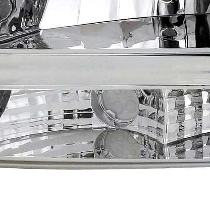 Spec-D Tuning Chrome Crystal Headlights + Tail Brake Lamps for 1997-2004 Dodge Dakota Left + Right Pair