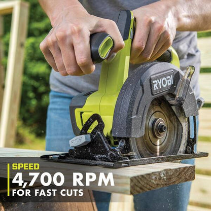 ONE+ 18V Cordless 6-Tool Combo Kit with 1.5 Ah Battery, 4.0 Ah Battery, Charger, and LINK Rolling Tool Box