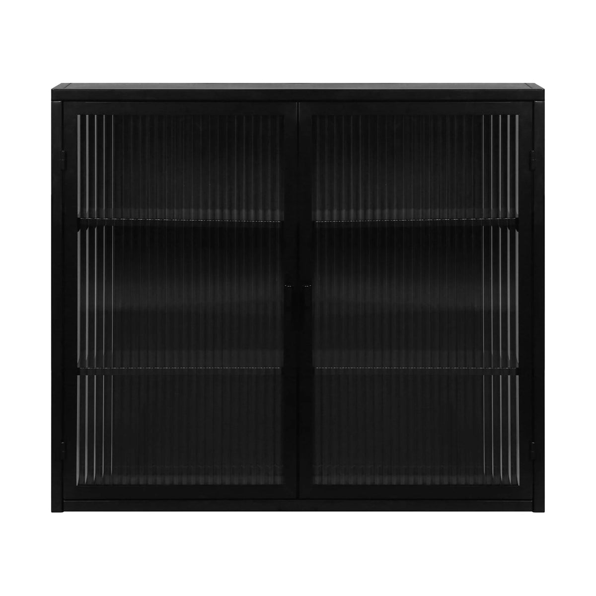 27.56"Modern Wall Cabinet with Glass Doors, Bathroom Cabinet with Featuring Three-tier Storage for Entryway Living Room, Bathroom or Dining Room, Mint Green