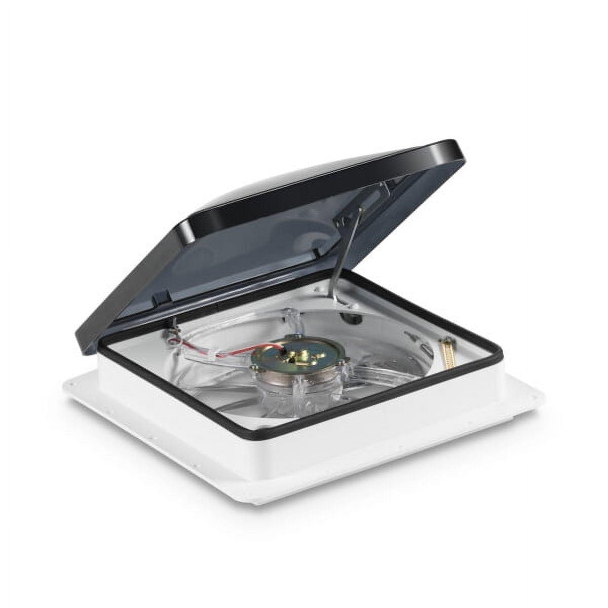 Dometic FanTastic Vent 7350 - Variable Speed Fan Hatch with Automatic Dome Lift -14×14 Standard Roof Window for RV. Camper. Trailer