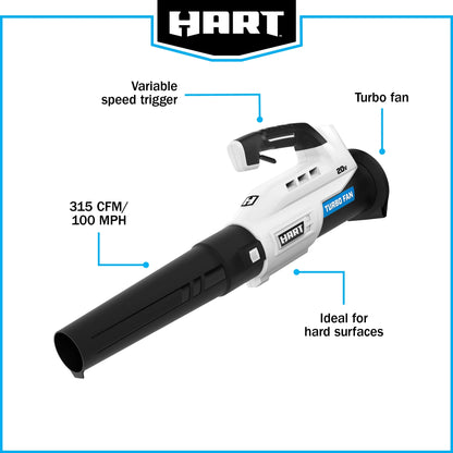 HART 20 Volt 13" Cordless Trimmer & Blower Combo Kit