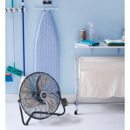 Lasko Max Performance 20" High Velocity Floor Fan, Wall Mount Option, Gray, H20610