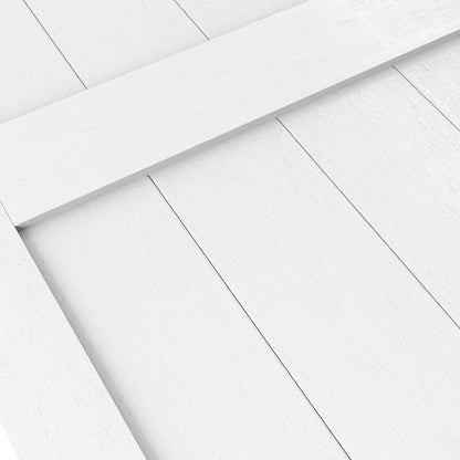Uforic 48" x 84" Silding Barn Door,with Hardware Kit Rail,and Handle,Pulleys, Gray