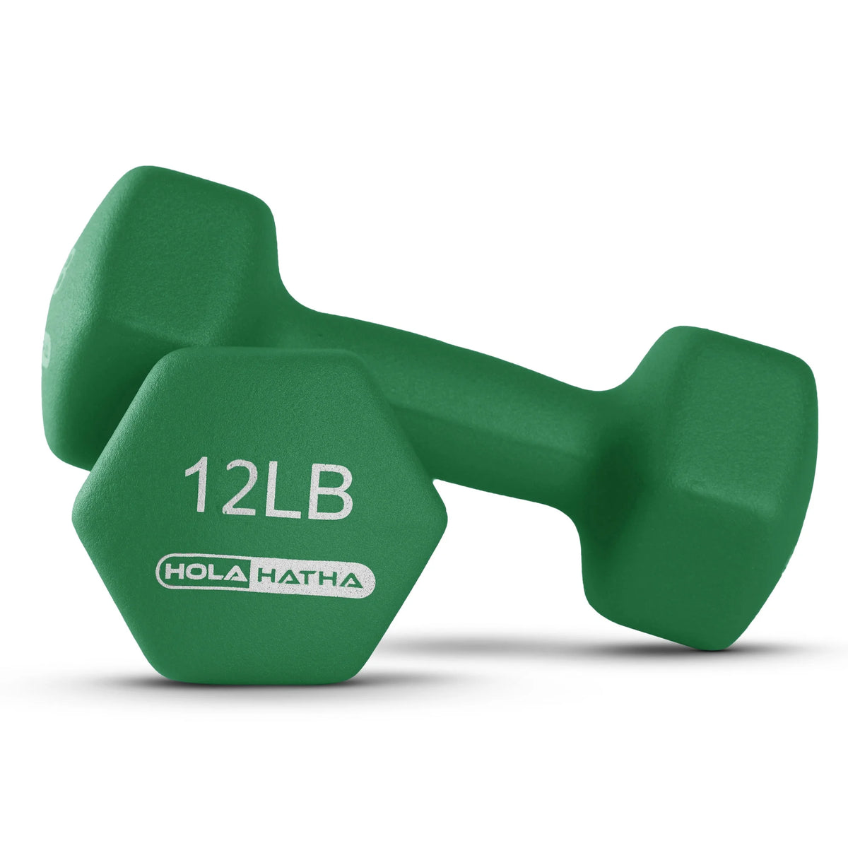 HolaHatha Neoprene Dumbbell Weight Set with Rack (Black), 112.5 lb