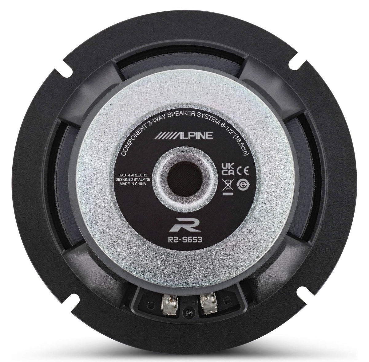 Pair Alpine R2-S653 6.5" 3-Way Component Car Audio Speakers High-Resolution