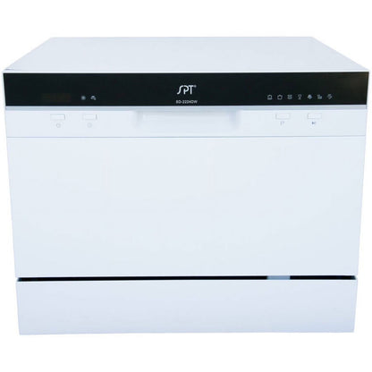 6 Place Settings Silver Countertop Dishwasher with Delay Start and LED display