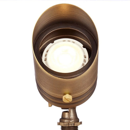 VOLT Brass Landscape Lighting Kit (6 Spotlights, 2 Path Lights)