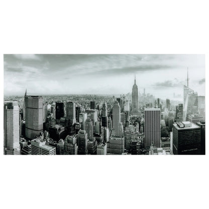 Empire Art Direct Blue Splash Frameless Free Floating Tempered Glass Panel Graphic Wall Art, 72" x 36", Ready to Hang