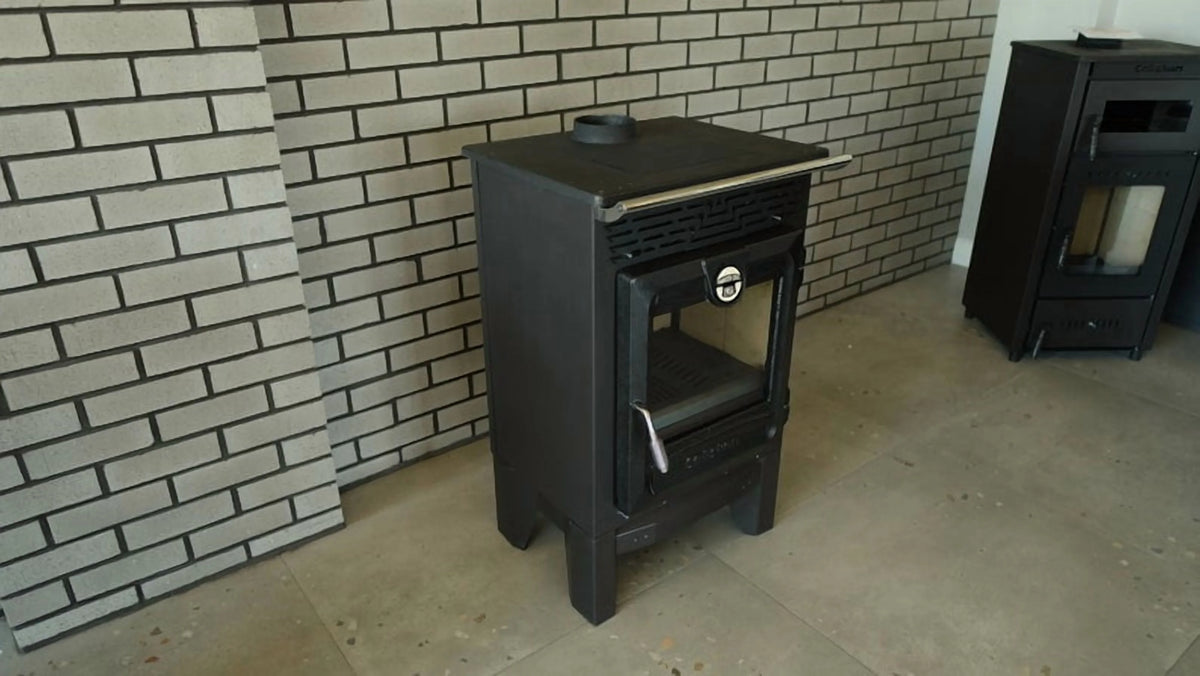 Indoor Multifunctional Wood Burning Stove with Box, Overtop Cooking Stove, Wood Burning Stove, Fire Pit, Tiny House, Fire Place, Farm House