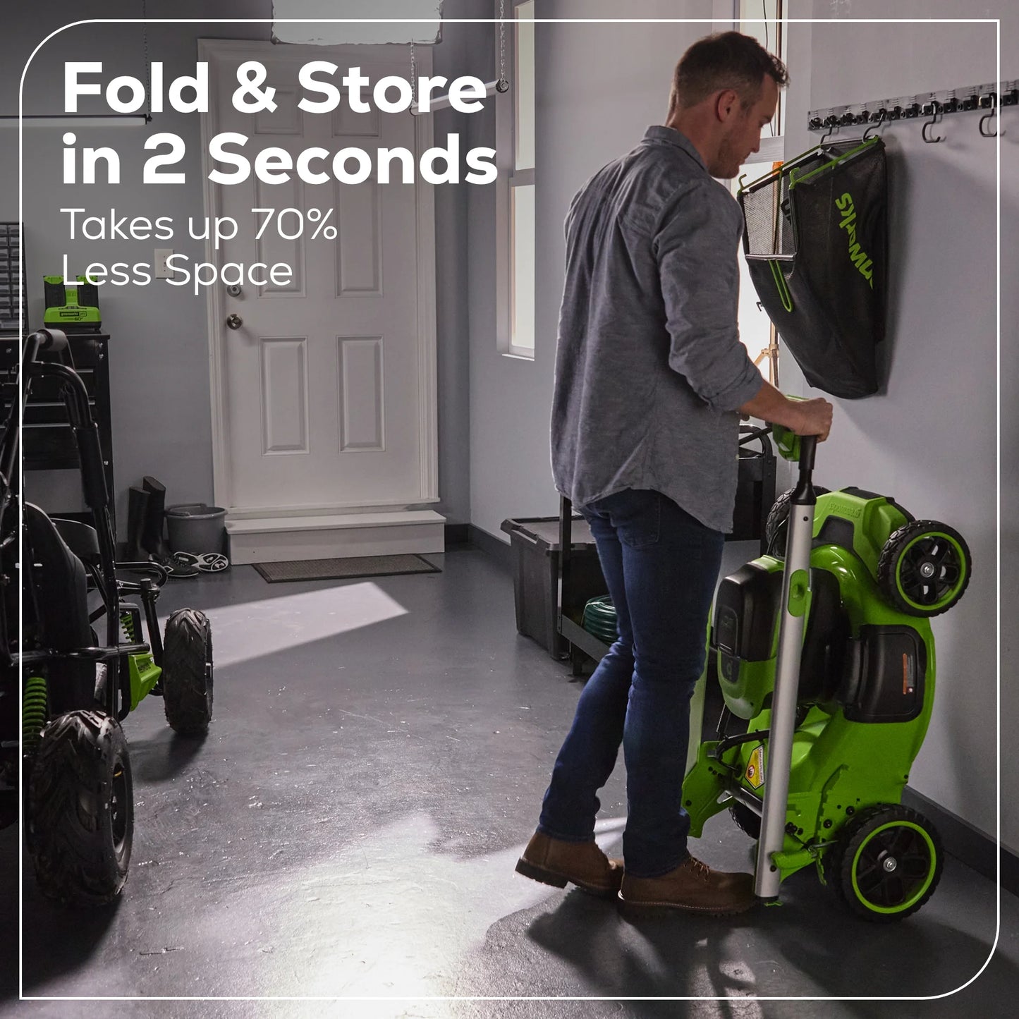 Greenworks 60V 21" Self Propelled Lawn Mower with (1) 8.0 Ah Battery & Rapid Charger 2546402