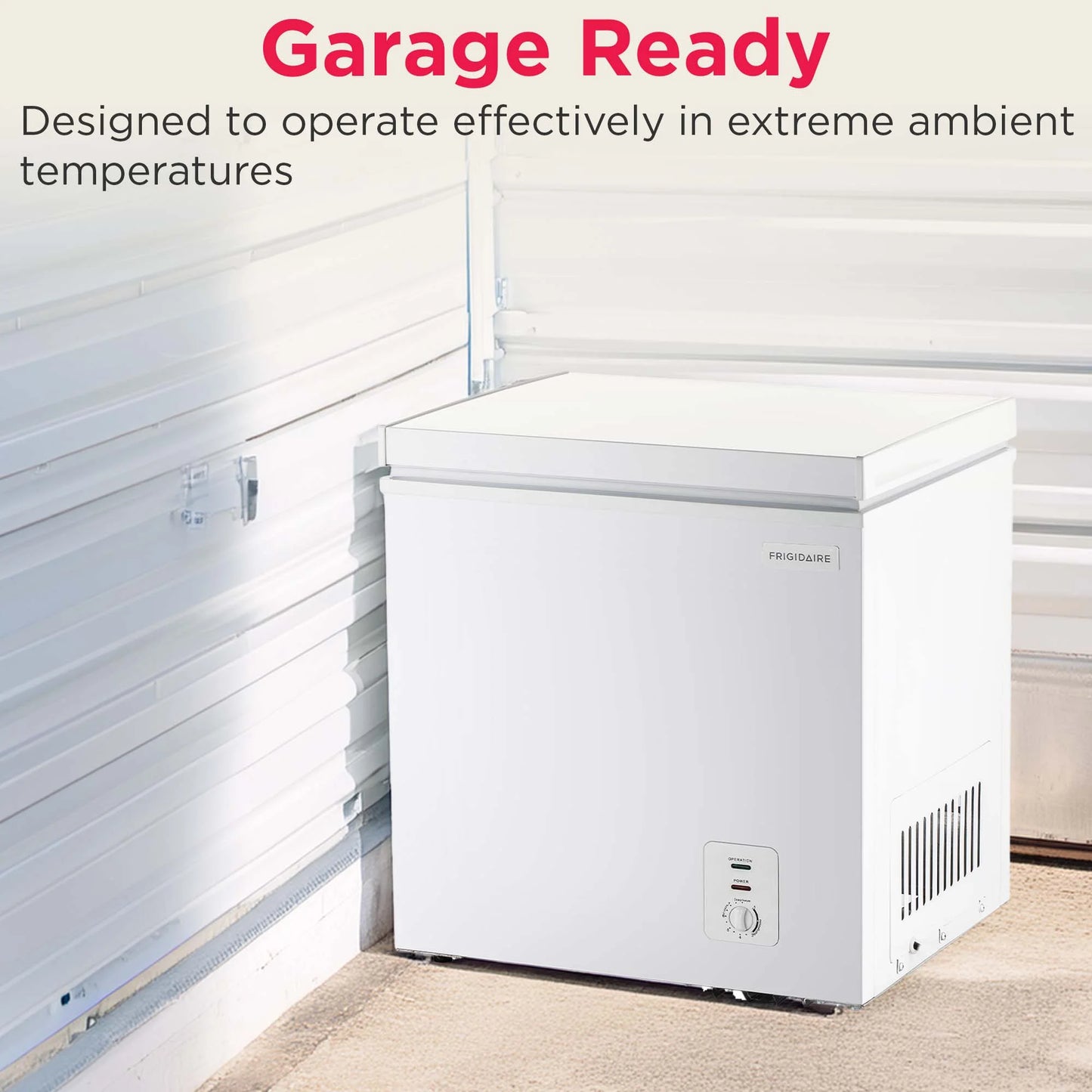 Frigidaire, 2.1 Cu. Ft. Chest Freezer, White