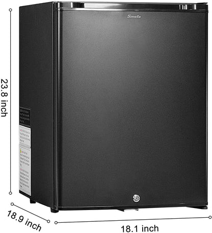 Smad Mini RV Fridge 12V 110V Refrigerator Semi Truck Freightliner Cascadia 2.1 Cu ft Reversible Door