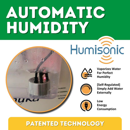 HB175C Egg Incubator with Hatcher Combo. Automatic Egg Turning and Humidity Control, Adjustable Egg Setter Trays, Perfect Poultry Incubator, Set and Forget Design. - Cimuka by Hatching Time