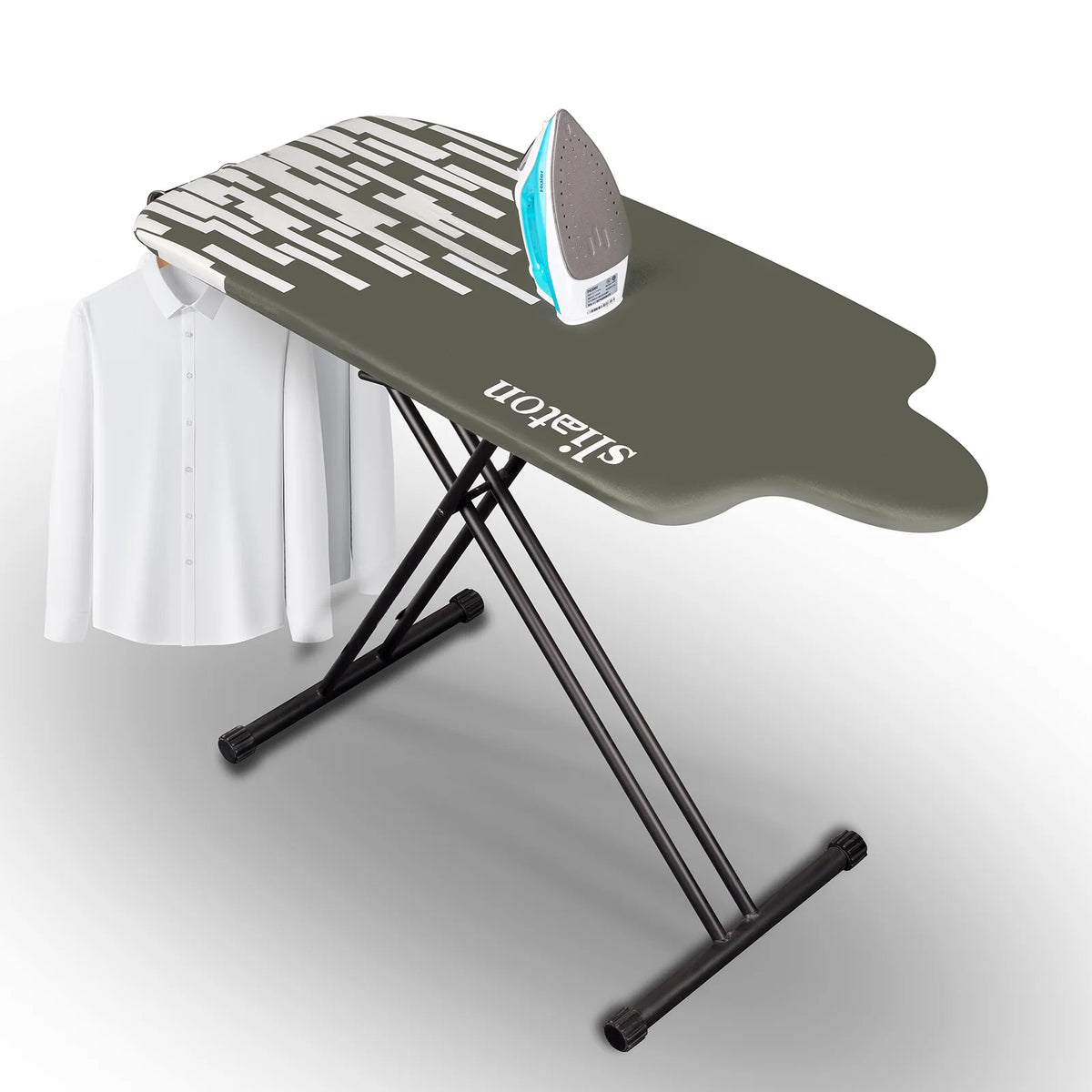 KDJ HOME Slieton Extra Large Ironing Board with Hang Rail, 20-Inch Wide