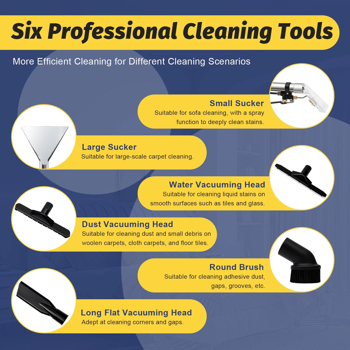 60L Commercial Carpet Cleaner Extractor 3 in 1 Cleaning Machine Vacuum Cleaner