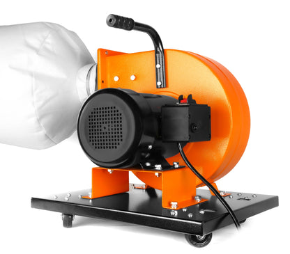 WEN 7.4-Amp Rolling Dust Collector with Induction Motor, 15-Gallon Bag and Optional Wall Mount
