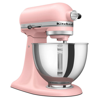 KitchenAid Deluxe Series 4.5 Quart Tilt-Head Stand Mixer with Stainless Bowl, Contour Silver, KSM97CU