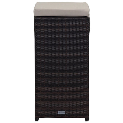 SAFAVIEH Outdoor Collection Sanders Outdoor Bar Set Titanium/Sand