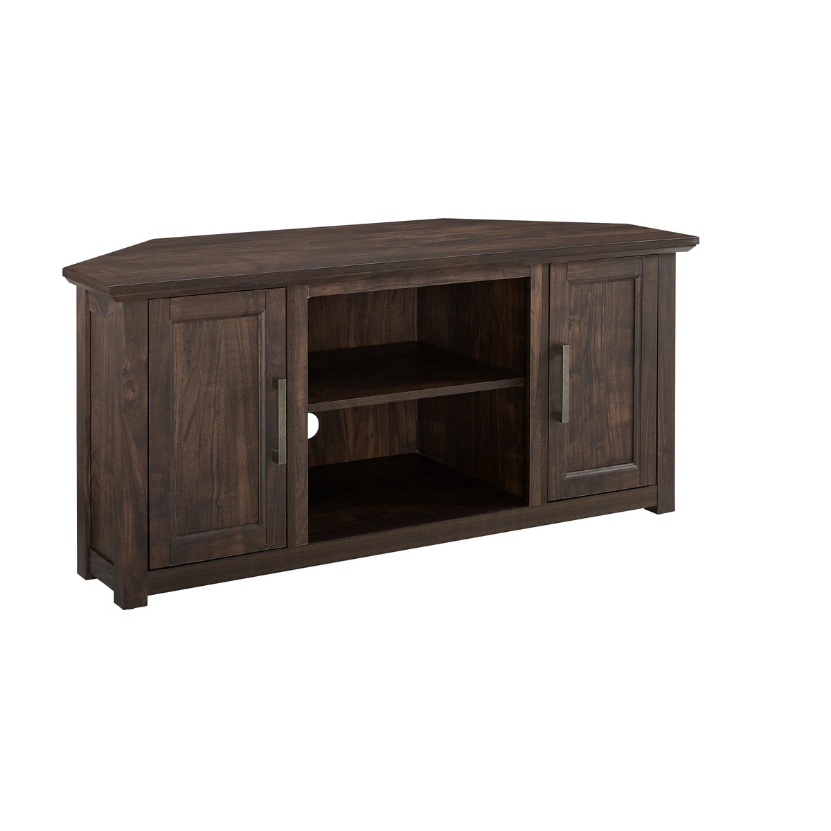Crosley Furniture Camden 48" Corner Tv Stand Dark Walnut