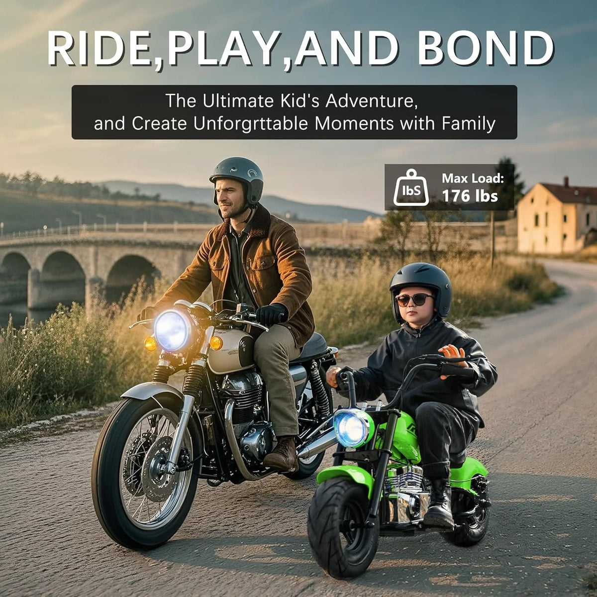 DEYGIA 24V 250W Kids Electric Dirt Bike, 12.5 MPH & 10-Mile Range, 176lb Capacity, Dual Suspension + Disc Brake, Twist Throttle - Electric Motorbike for Ages 8-14